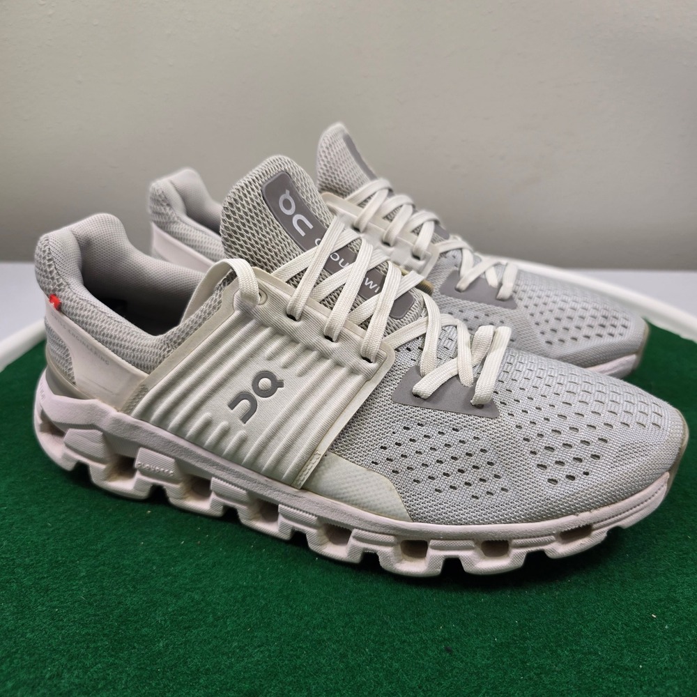 On Cloudswift Running Shoes Womens 8.5 Grey White Helion Training 41.99579 - Picture 2 of 12